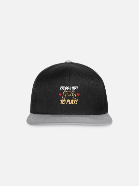Controller Spielkonsole Start - Snapback Cap - Schwarz/Grau
