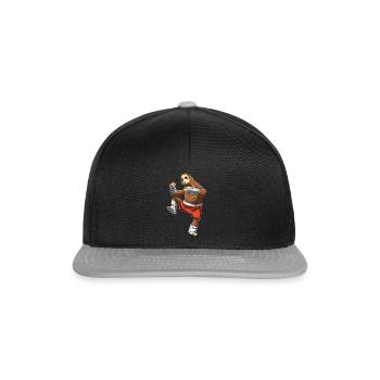 Muay Thai and kickboxing sloth - Snapback Cap - black/grey - Front