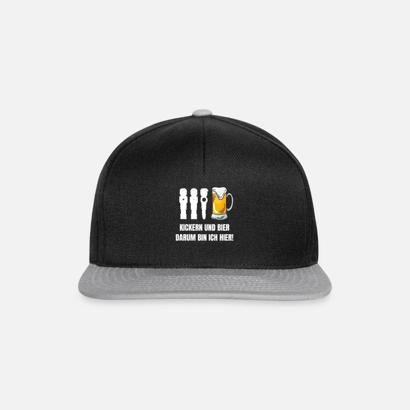 Tischfussball - Snapback Cap - Schwarz/Grau