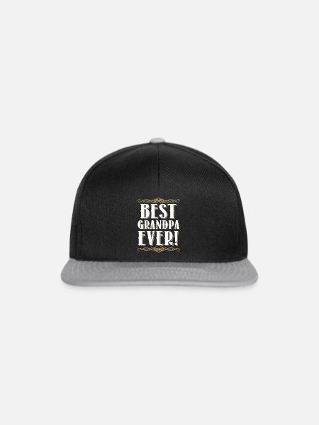 Opa Großvater - Snapback Cap - Schwarz/Grau