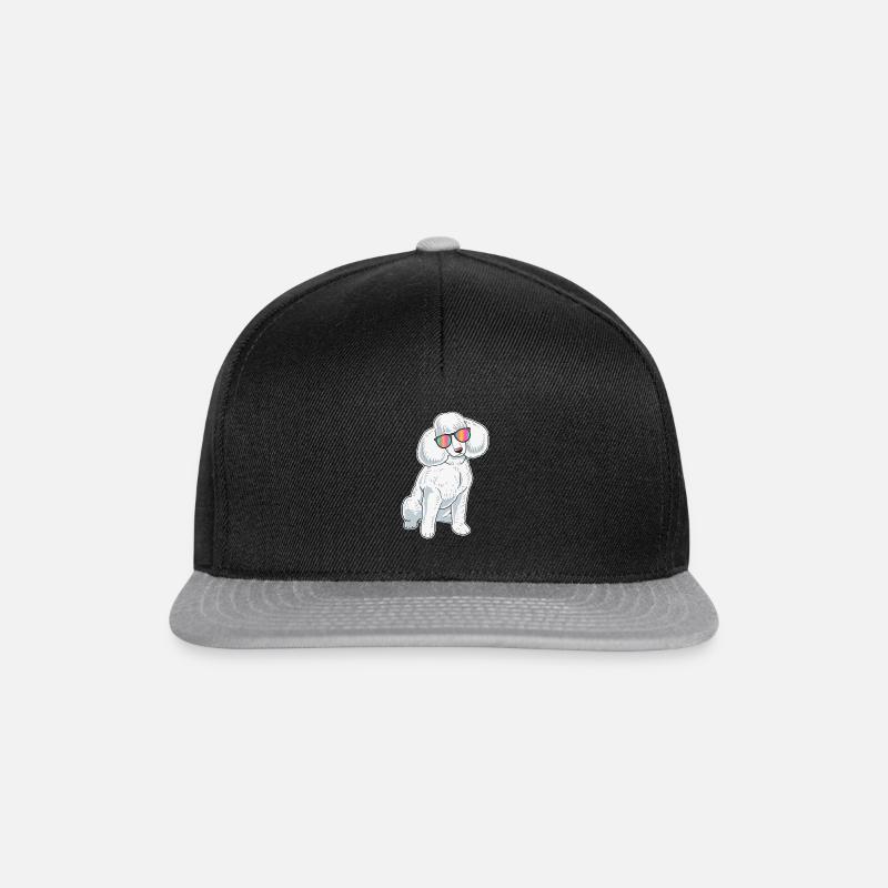 Poodle Gift Poodle Gift Poodle In Sunglasses - Snapback Cap - black/grey
