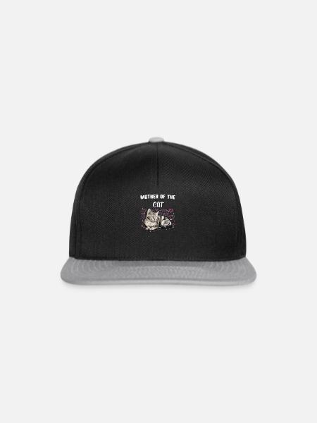 Mutter der Katze Katze - Snapback Cap - Schwarz/Grau