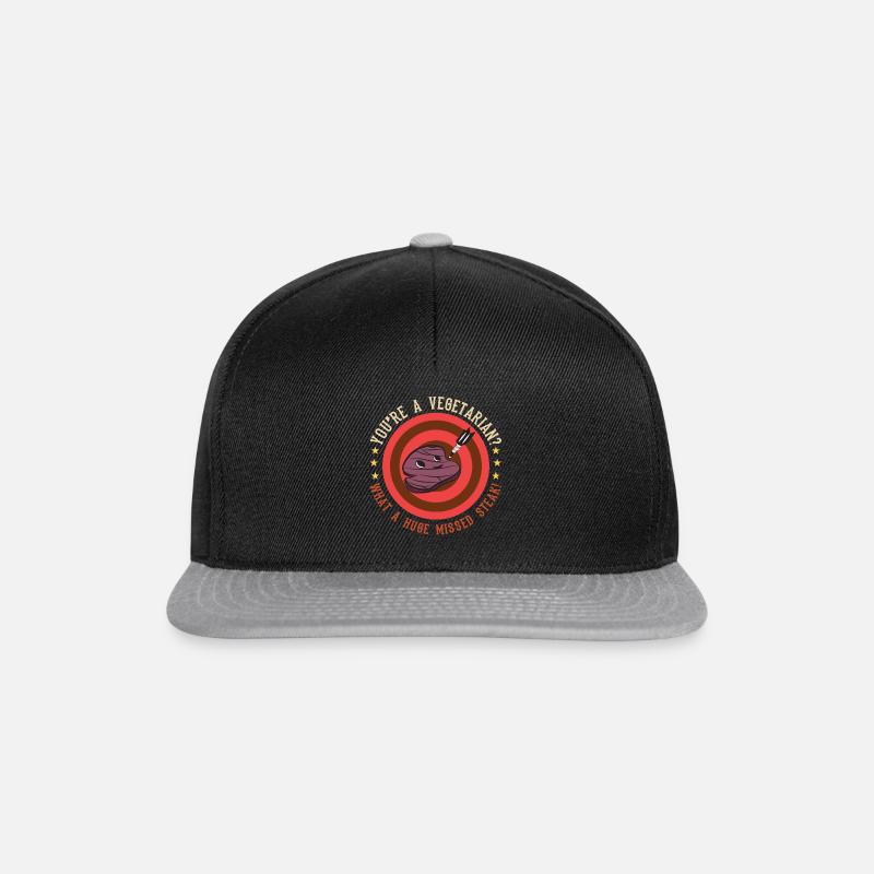 Chemise à steak - Casquette snapback - noir/gris