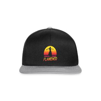 École de danse flamenco Salsa Espagne - Casquette snapback - noir/gris - Devant