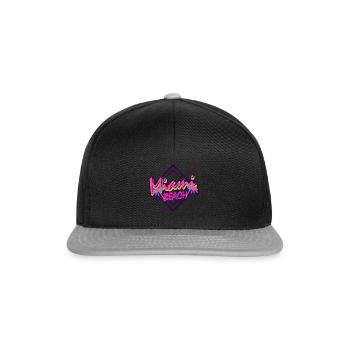 Miami Beach - Casquette snapback - noir/gris - Devant