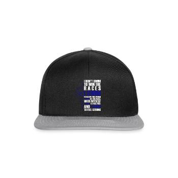 Cadeau drôle pour les nageurs - Casquette snapback - noir/gris - Devant