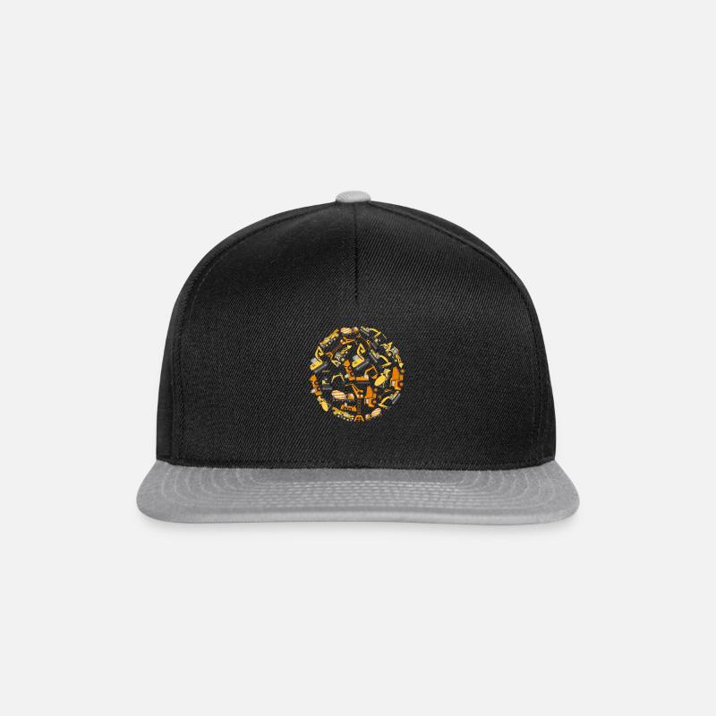 Construction Excavator Builders - Snapback Cap - black/grey