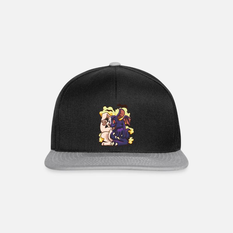Vampire Rabbit - Snapback Cap - black/grey