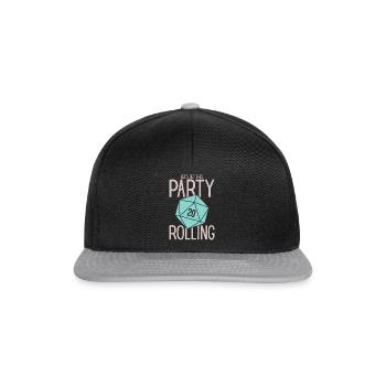 Stylo et papier D20 Dice RPG Player D20 Dice - Casquette snapback - noir/gris - Devant