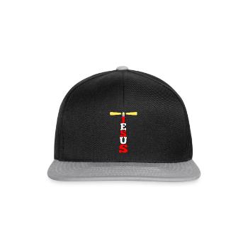 Lighthouse Jesus gift - Snapback Cap - black/grey - Front