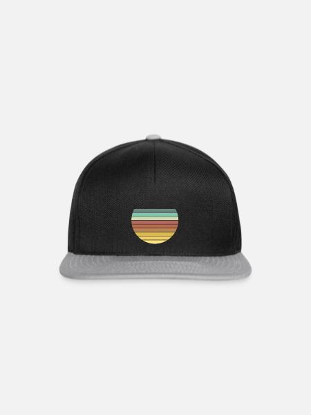Kreise - Snapback Cap - Schwarz/Grau