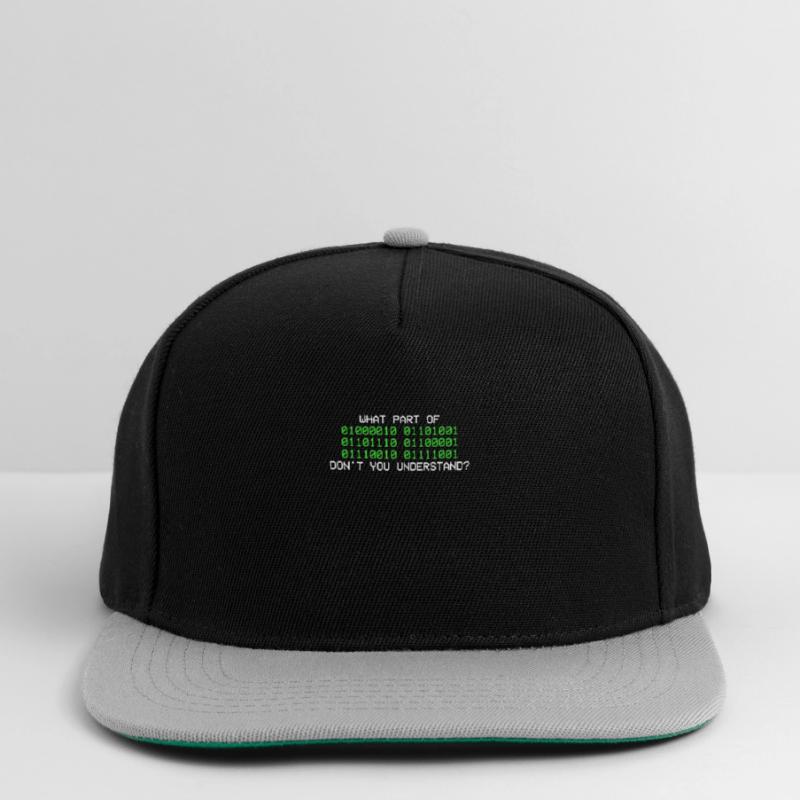 Binary code programmer informatics binary Snapback Cap