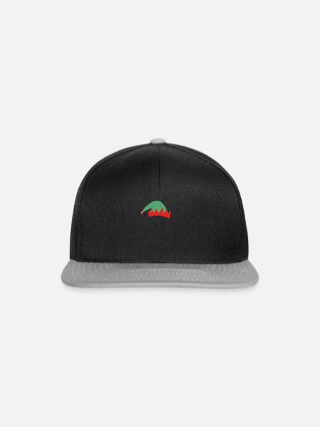 Elfe - Fee - Weihnachten - Snapback Cap - Schwarz/Grau