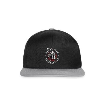 Der Letzte Reiseleiter Sensenmann Reisebüro - Snapback Cap - Schwarz/Grau - Vorne