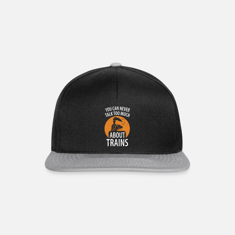 Train railroad railroad workers trains locomotive driver - Snapback Cap - black/grey