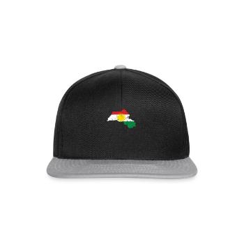 Son Biji Kurdistan - Don kurde avec le Kurdistan - Casquette snapback - noir/gris - Devant