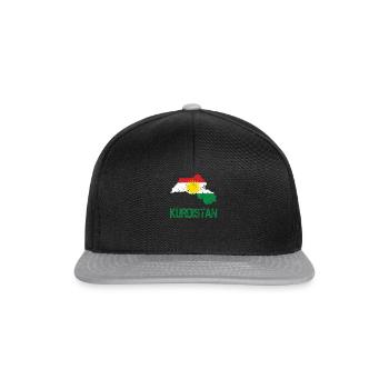 Son Biji Kurdistan - cadeau kurde avec - Casquette snapback - noir/gris - Devant