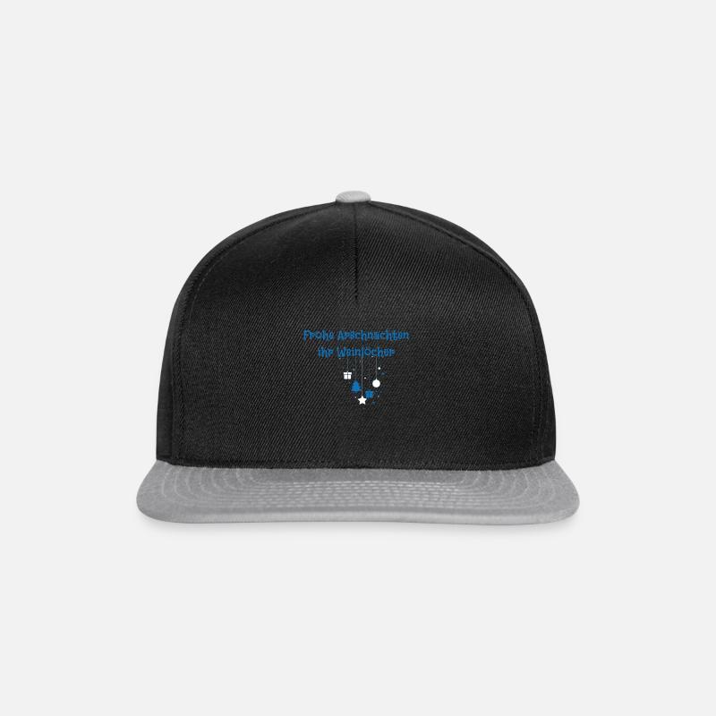 Frohe Arschnachten ihr Weinlöcher! - Snapback Cap - Schwarz/Grau
