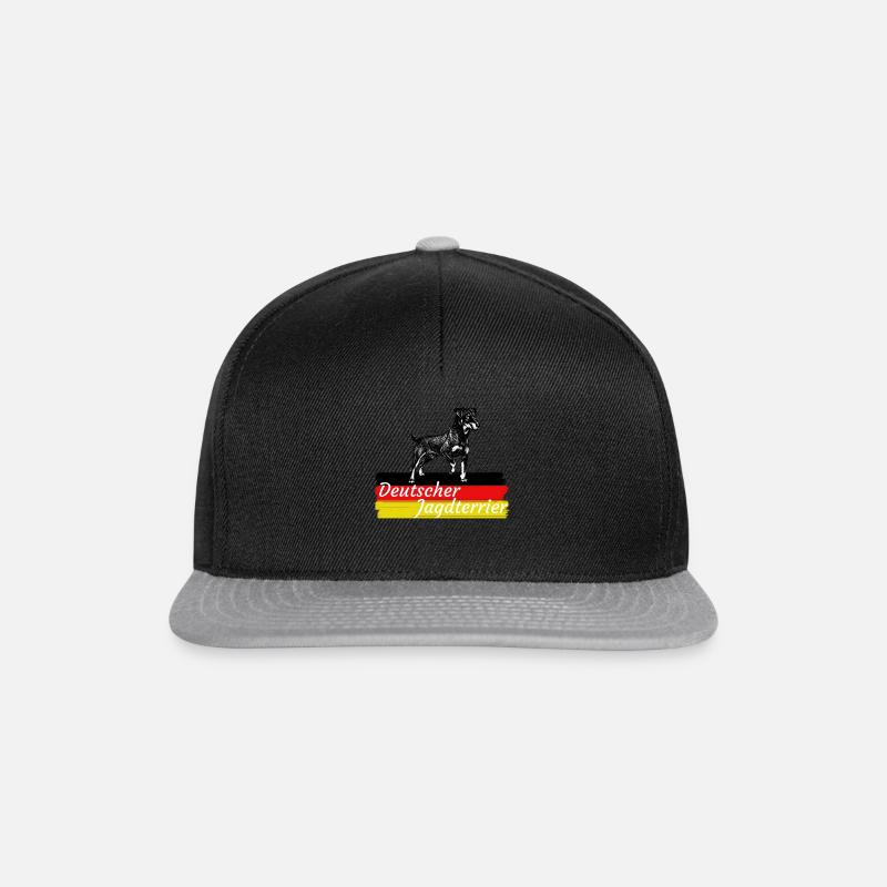 deutscher jagdterrier | hunderasse | jagdhunde - Snapback Cap - Schwarz/Grau