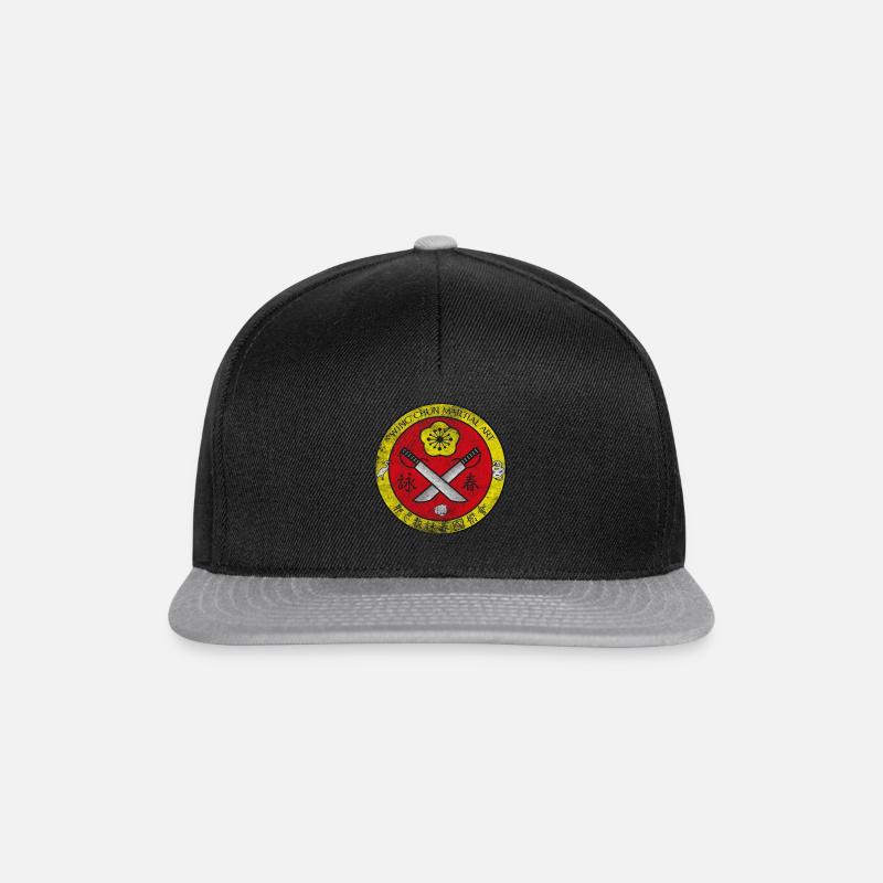 Wing Chun Tsun Art Martial Épée GYM Train Kung Fu - Casquette snapback - noir/gris