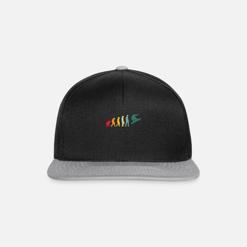 Snowboard snowboarder évolution snowboard - Casquette snapback - noir/gris