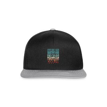 Cyclist Father's Day - Snapback Cap - black/grey - Front