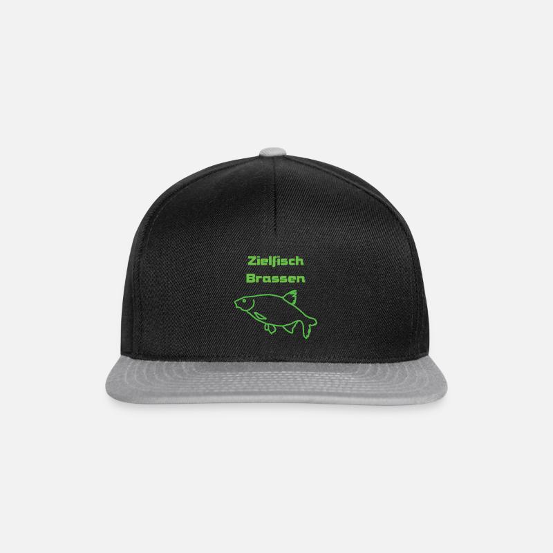Poisson cible brasses - Casquette snapback - noir/gris