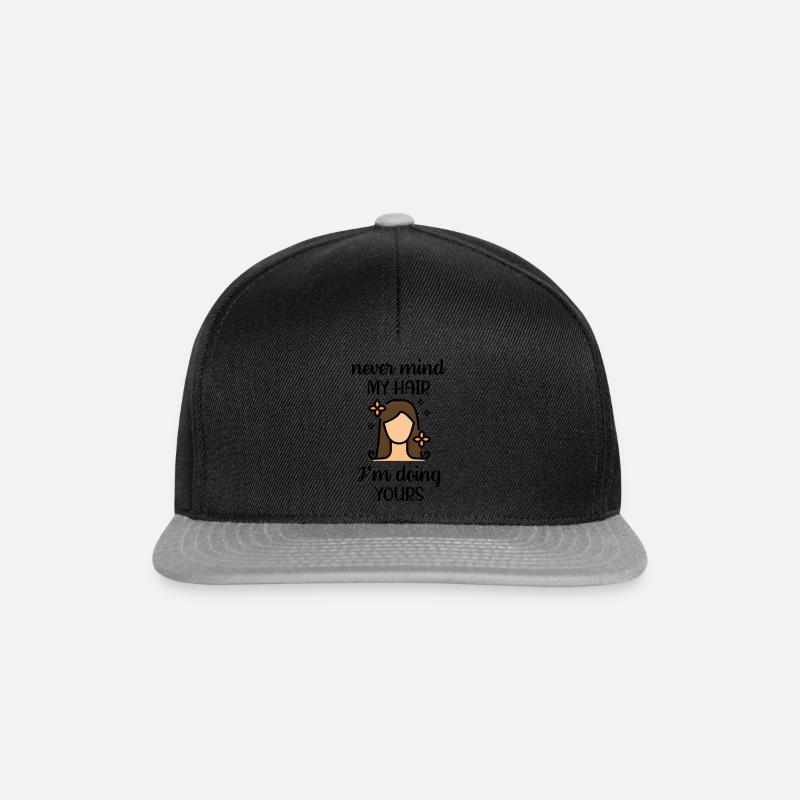Friseurin Hairstylist Friseur Beruf - Snapback Cap - Schwarz/Grau