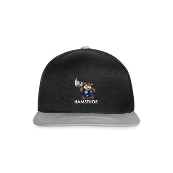 HAMSTHOR - Snapback Cap - Schwarz/Grau - Vorne