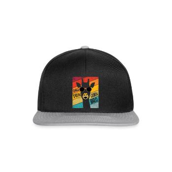 Chiller Giraffe Chill ta vie Giraffen Amour - Casquette snapback - noir/gris - Devant