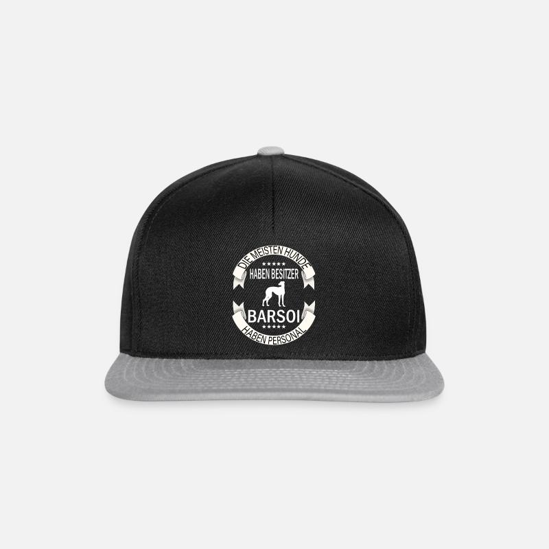 Barsoi Barzala Windhunde Hund Borzoi Hunde - Snapback Cap - Schwarz/Grau