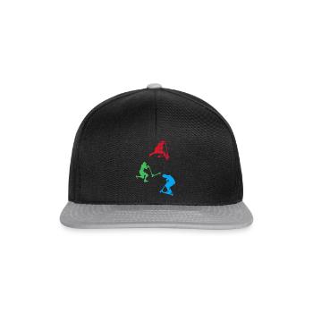 Scooter Fahrer Freestyle Scooter Stuntscooter - Casquette snapback - noir/gris - Devant