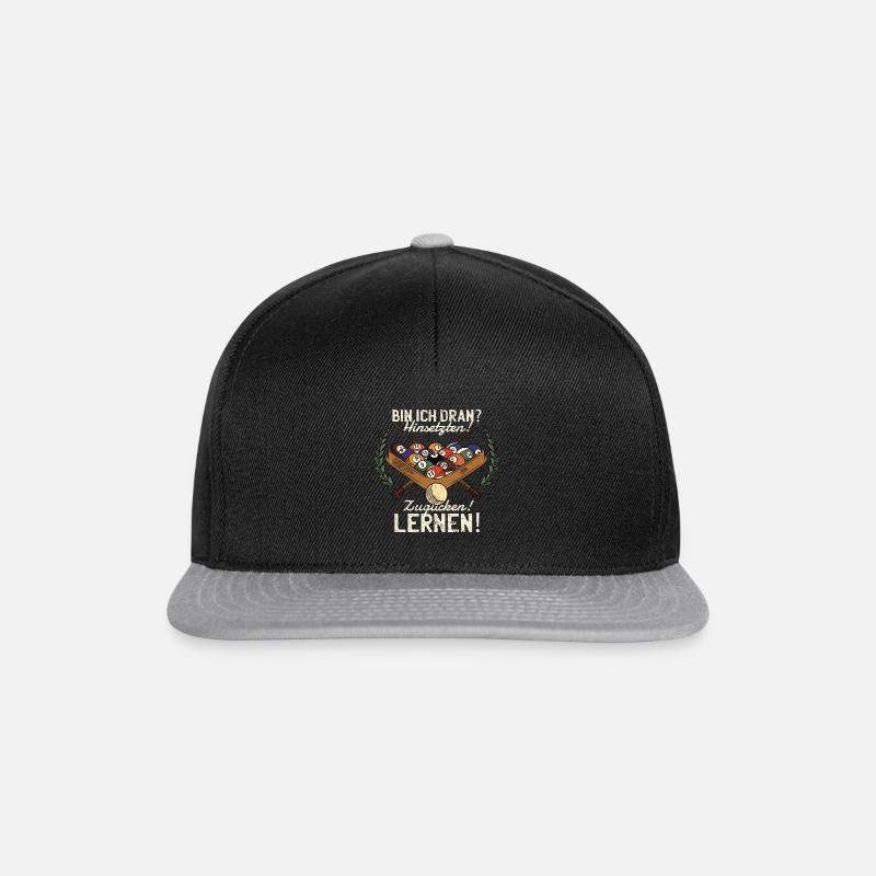 Billard - Snapback Cap - Schwarz/Grau