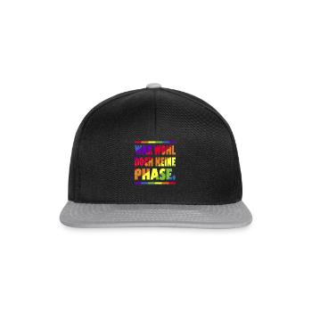 Wasn't a phase LGBTQ Pride vintage - Snapback Cap - black/grey - Front