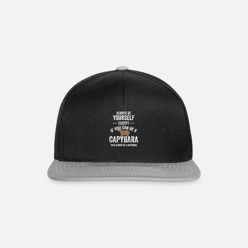 Always a Capybara his Capybara Zoo - Snapback Cap - black/grey