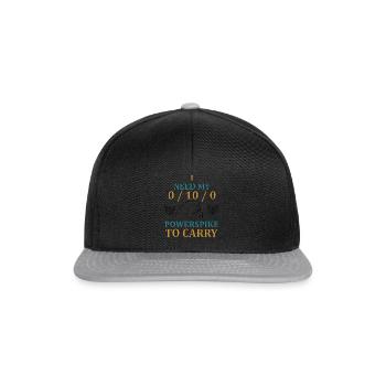 League of Legend funny design - Snapback Cap - black/grey - Front