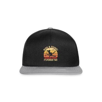 Freestyle Skiing Skier Winter Sports Ski Saying - Snapback Cap - black/grey - Front