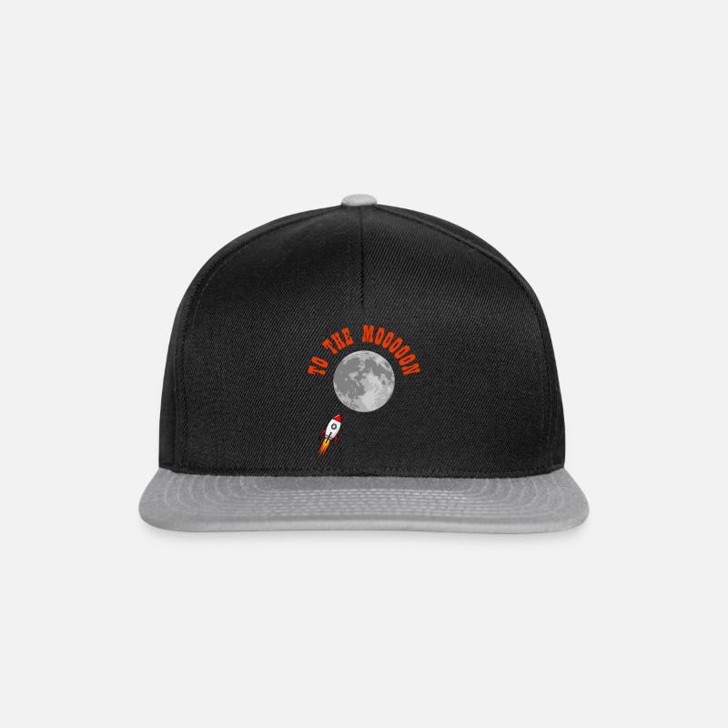 To The Moon Rocket Crypto Cryptocurrency Exchange - Snapback Cap - black/grey