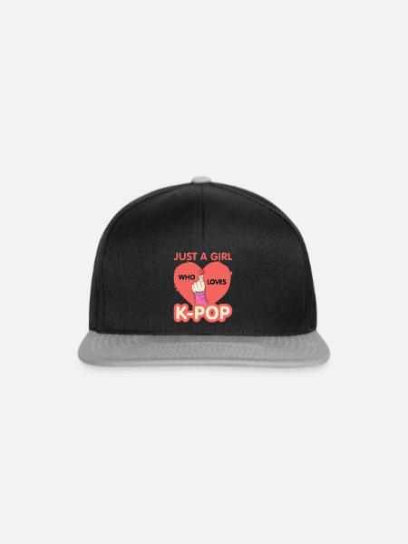 K-Pop - Snapback Cap - Schwarz/Grau