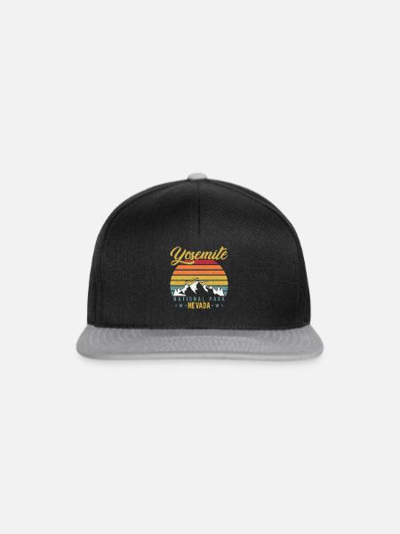 Yosemite National Park - Snapback Cap - Schwarz/Grau