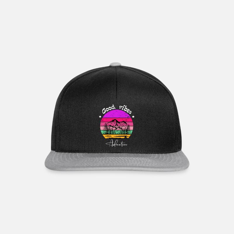 Good vibes adventure - Casquette snapback - noir/gris