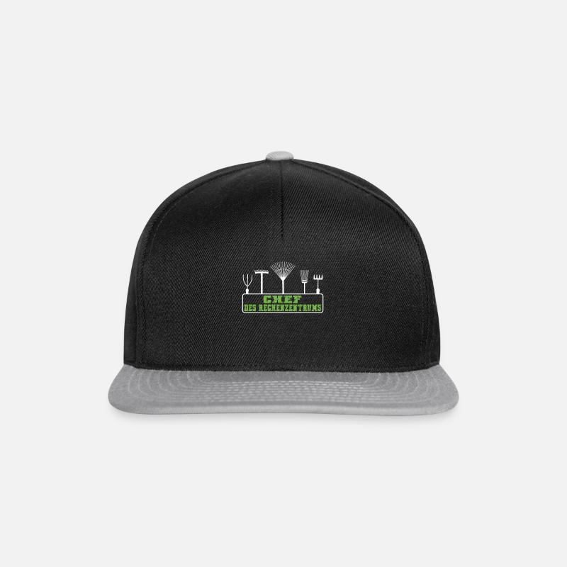 Gärtner Rechenzentrum Gartenarbeit Garten Gärtnern - Snapback Cap - Schwarz/Grau
