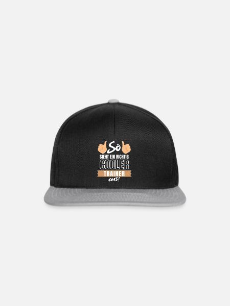 So sieht ein richtig cooler Trainer aus - Coach - Snapback Cap - Schwarz/Grau