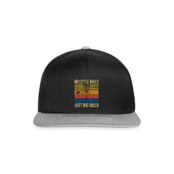 Disc Golf Retro - Casquette snapback - noir/gris - Devant