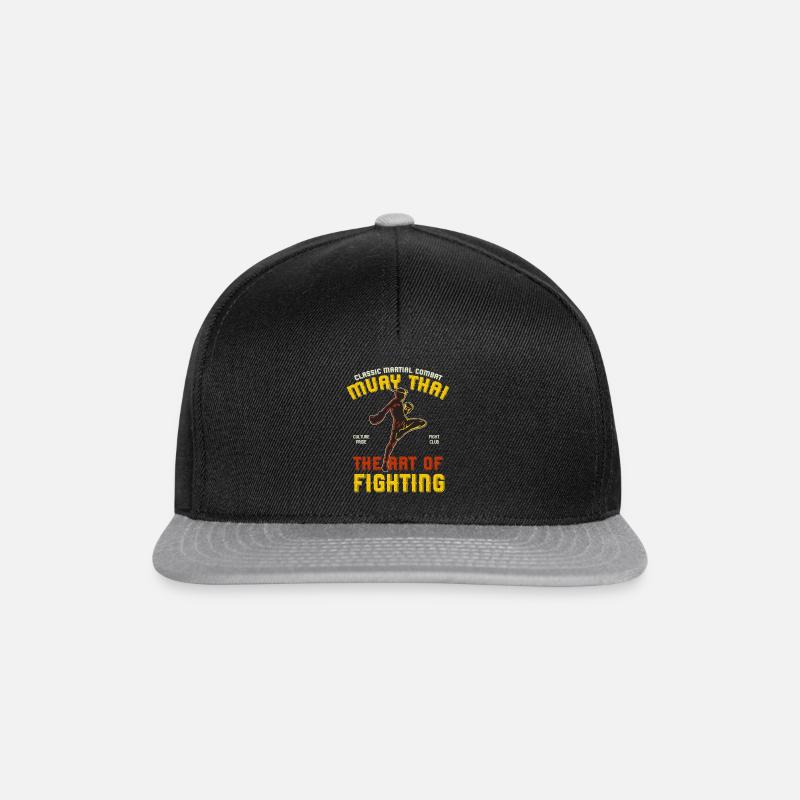 Muay Thai - Snapback Cap - Schwarz/Grau