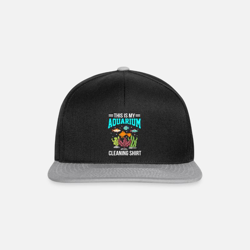 Aquarium Fish Keeper Gift - Snapback Cap - black/grey