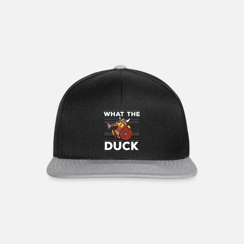 J’aime canards que le canard jaune - Casquette snapback - noir/gris
