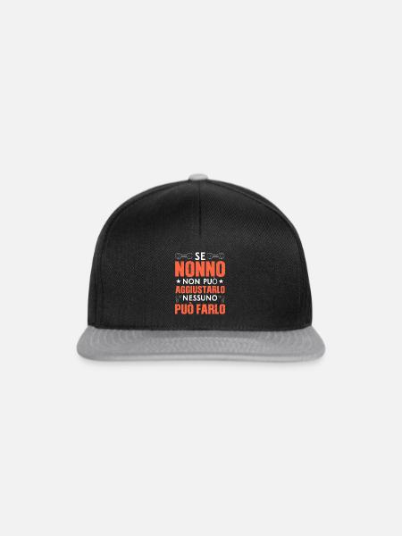 Se Nonno Non può aggiustarlo Nessuno può Farlo - Snapback Cap - Schwarz/Grau