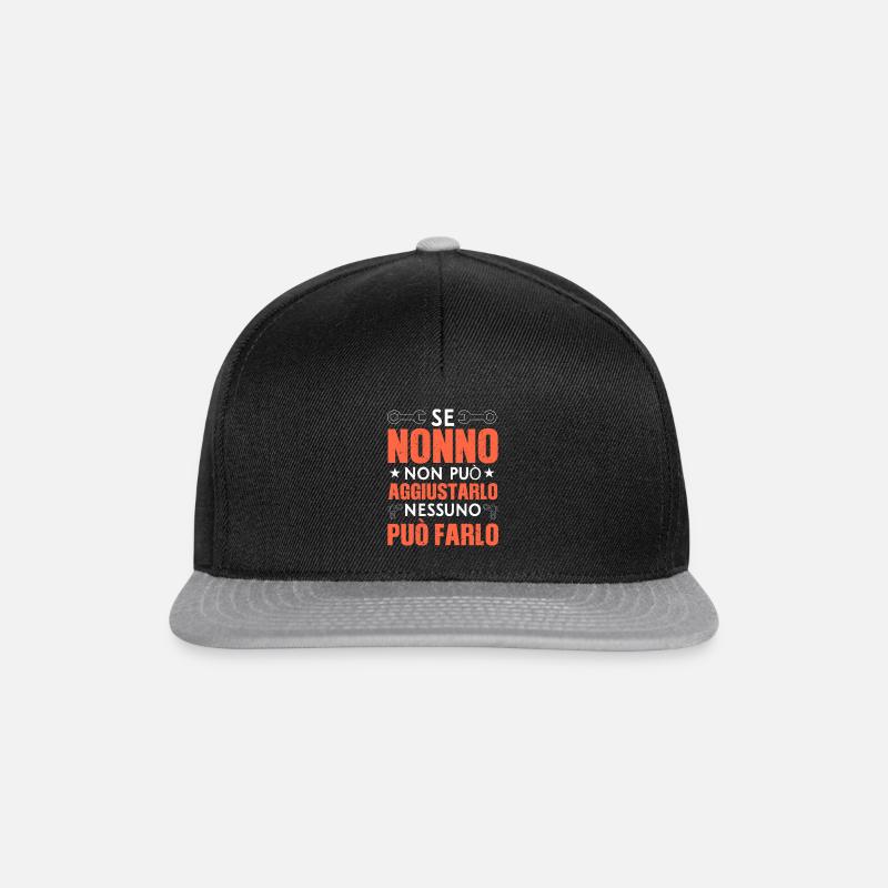 Se Nonno Non può aggiustarlo Nessuno può Farlo - Snapback Cap - Schwarz/Grau
