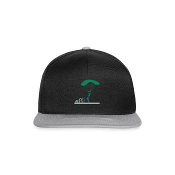 Parachute Evolution Parachute Skydiving - Casquette snapback - noir/gris - Devant